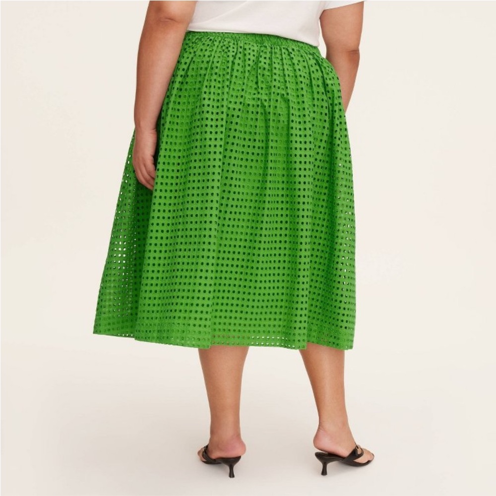 Kate Spade X Target Eyelet A-Line Midi Skirt with Pockets